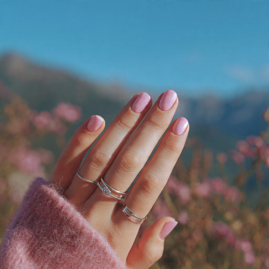 Trendy Short Pink Nails Designs to Try Now 12 Sheer Petal Tint