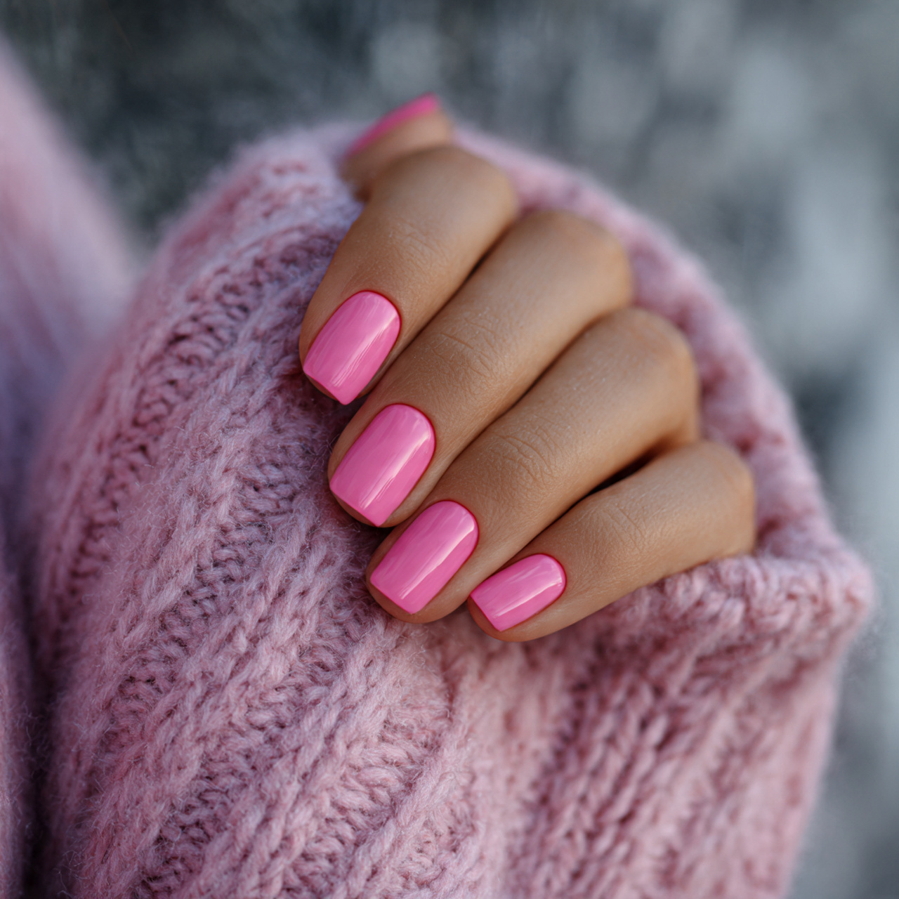 Short Pink Nails