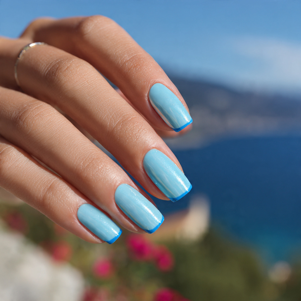 Sky Blue Chrome Glow