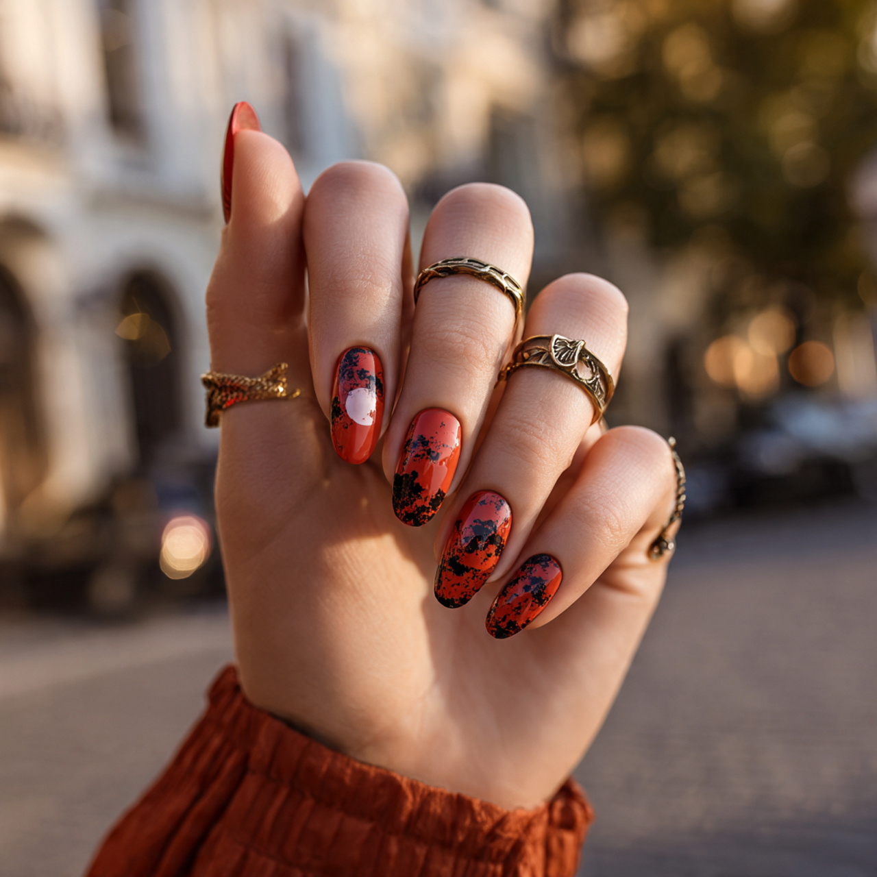 Cute and Spooky Halloween Nails to Try 12 Terracotta Moon Mood