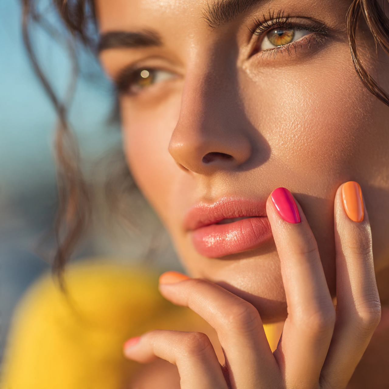 Fresh Spring Gel Nails Ideas for a Glossy Look 6 Vanilla Cream Delight