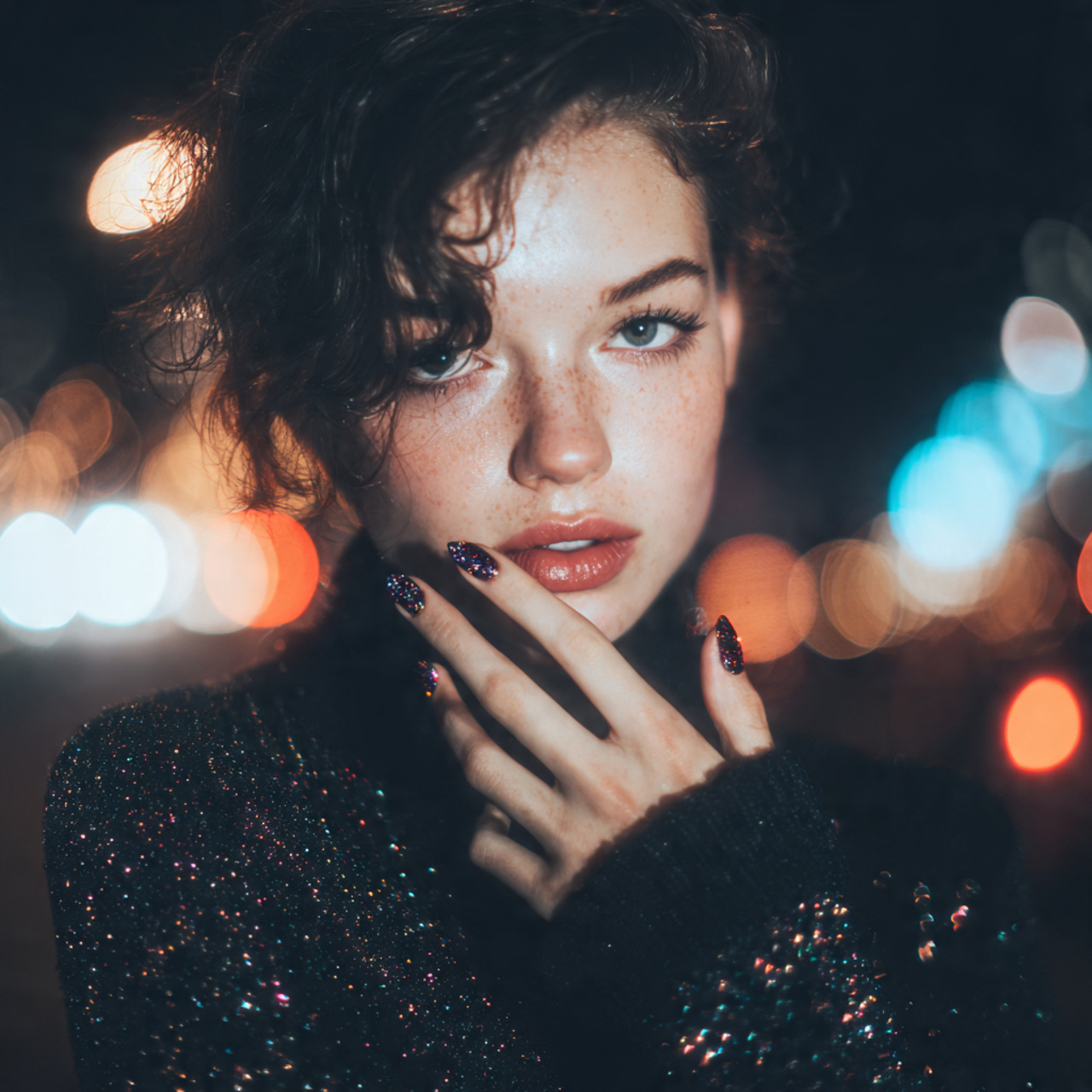 Cute and Spooky Halloween Nails to Try 10 Subtle Glitter Night